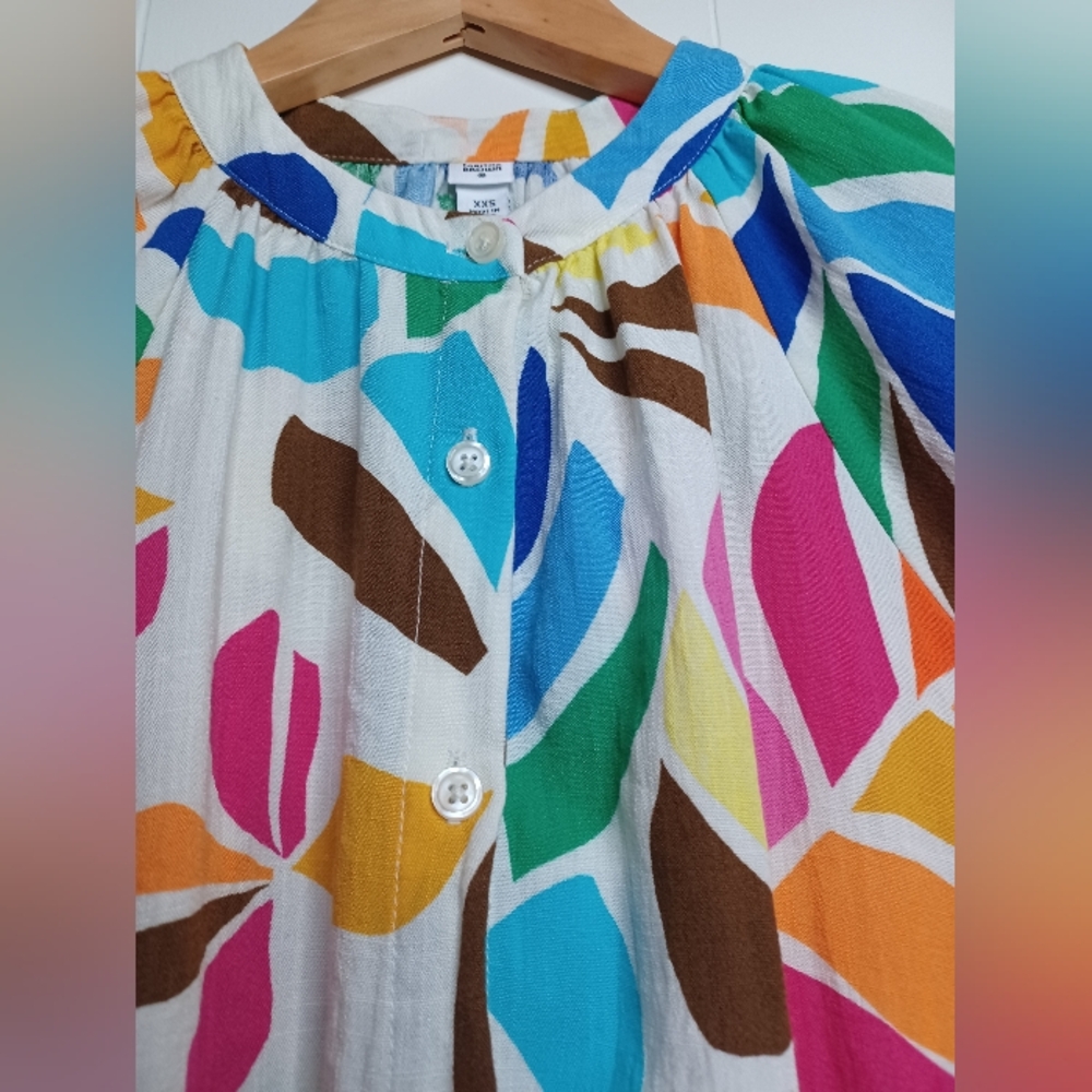 Tabitha Multicolor Leaf Pattern Tunic - image 5